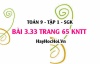 Bài 3.33 Toán 9 tập 1 SGK Kết nối tri thức